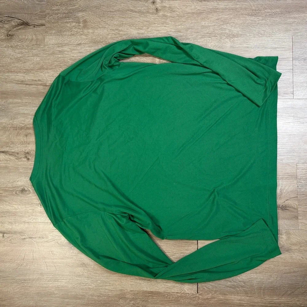 Nike Boston Celtics Long Sleeve Shirt NBA Dri Fit Medium Green Active